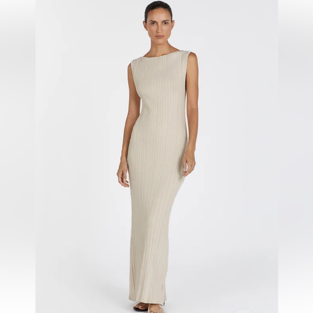 DISSH SIENNA STONE KNIT MIDI DRESS